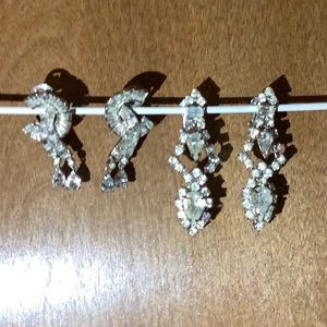 Vintage Rhinestone Clip-ons